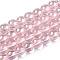 Electroplate Transparent Glass Beads Strands, AB Color Plated, Round, Misty Rose, 6~6.5mm, Hole: 1.4mm, about 67~70pcs/strand, 14.76 inch~15.16 inch(37.5~38.5cm)