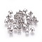 Non-Tarnish 316 Stainless Steel Sew on Prong Settings, Claw Settings for Pointed Back Rhinestone, Prong Settings, Round, Stainless Steel Color, 4x3.8mm, Hole: 0.8mm, Tray: 4mm