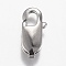 Non-Tarnish 316 Surgical Stainless Steel Lobster Claw Clasps, Manual Polishing, Stainless Steel Color, 16x7.5x3.7mm, Hole: 1.5mm