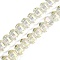 Electroplate Transparent Glass Beads Strands, Pumpkin, Faceted, Rainbow Plated, Lemon Chiffon, 8x6mm, Hole: 1.2mm, about 78~81pcs/strand, 18.50''(47cm)