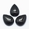 Natural Obsidian Cabochons, Teardrop, 25x18x7mm