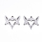 Non-Tarnish 201 Stainless Steel Pendants, Laser Cut, Fox, Stainless Steel Color, 15x16x0.9mm, Hole: 1.2mm