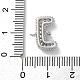 Латунные микро-паве кубические цирконии буквы соединения KK-I717-04J-P-3
