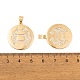 Латунные микро проложить кубического циркония подвески KK-E108-20G-3
