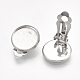 Фурнитура для сережек-клипс из нержавеющей стали 201 STAS-S079-81C-3