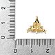 Латунные серьги-кольца из прозрачного кубического циркония KK-D369-03G-3