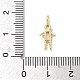 Латунные микро проложить кубического циркония подвески ZIRC-I356-17G-A04-3