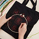 Diy холст большая сумка цветочный узор набор для вышивки DIY-WH0308-236-4