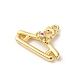 Подвески из латуни с прозрачным фианитом KK-V016-06G-2
