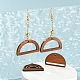 18шт 3 стильные подвески из орехового дерева WOOD-LS0001-43-6