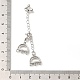 Латунные застежки-карабины с 6 отверстием и 3 нитями KK-K388-71P-3