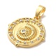 Подвеска из латуни с микропаве из кубического циркония KK-U027-15G-2