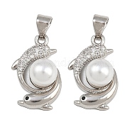 Латунные микро проложить кубического циркония подвески KK-A269-13P