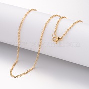 Ионное покрытие(ip) ожерелье из нержавеющей стали 304 MAK-G004-04G
