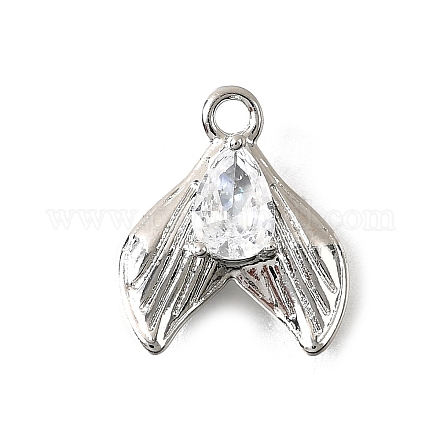 Латунные подвески из прозрачного кубического циркония KK-C096-14D-P-1