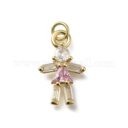 Латунные микро проложить кубического циркония подвески KK-C090-28G-1