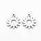 Non-Tarnish 201 Stainless Steel Pendants, Cut, Sun, Stainless Steel Color, 16.5x14x1mm, Hole: 1.4mm