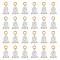 24Pcs Brass Cubic Zirconia Charms, Nickel Free, Teardrop, Clear, Real 18K Gold Plated, 9x5x3mm, Hole: 1.2mm
