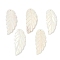 Natural Freshwater Shell Big Pendants, Leaf Charms, Seashell Color, 57.5~59x23~24x2.8~4mm, Hole: 2.2mm