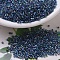MIYUKI Delica Beads, Cylinder, Japanese Seed Beads, 11/0, Transparent Inside Colours Rainbow, (DB0085) Blue Lined Aqua AB, 1.3x1.6mm, Hole: 0.8mm, about 100000pcs/500g