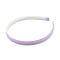 Plain Plastic Hair Band Findings, with Teeth, with Grosgrain, Lilac, 120mm, 10mm