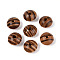 Pine Wood Beads, Undyed, Rondelle, Chocolate, 15.5~16x10mm, Hole: 3.5~4.5mm