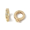 Brass Micro Pave Cubic Zirconia Pendants Bails, Lead Free & Cadmium Free, Long-Lasting Plated, Rack Plating, Real 18K Gold Plated, 12.5x10x2.5mm, Hole: 0.7mm