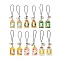 12Pcs 6 Style Japanese Style Enamel Omamori Blessing Decoration Phone Charms Strap, for Cell Phone, Backpack, Wallet, Keychain Pendant Accessories, Mixed Color, 95mm