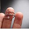 Twelve Constellation Brass Micro Pave Clear Cubic Zirconia Cuff Rings, Platinum, Sagittarius, Inner Diameter: Adjustable