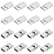 DICOSMETIC 20 Sets Watch Band Clasps Rectangle Locking Clasps Watch Buckle Replacement Watchband Deployment Clasp Stainless Steel Clasp for Watch Band Bracelet Watch Jewelry Making, 25x13x7mm