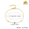 Golden 925 Sterling Silver Flat Round Link Bracelet, 6-3/4 inch(17cm)