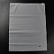 Transparent PE Jewelry Zip Lock Storage Bags, Portable Jewelry Organizer Pouches, Rectangle, Clear, 40.2x30.1x0.15cm