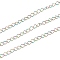 Ion Plating(IP) 304 Stainless Steel Curb Chain, Soldered, with Spool,, Rainbow Color, 4x3x0.5mm, 82 Feet(25m)/roll