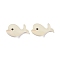 Resin Beads, No Hole/Undrilled, UV Resin Filling Accessories, Dolphin, White, 28x16mm