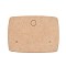 Blank Kraft Paper Earring Display Cards, Rectangle, BurlyWood, 4x5x0.05cm, Hole: 1.5mm