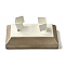 Imitation Leather Jewelry Bangle Display Stands, Bracelet Jewelry Organizer Holder, Rectangle, Antique White, 10x6.1x4.5cm