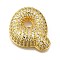 Brass with Cubic Zirconia Pendants, Cadmium Free & Nickel Free & Lead Free, Letter Q, Letter Q, 22.5x24x7mm, Hole: 4mm