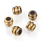 Brass Beads, Column, Brushed Antique Bronze, 6x5.5mm, Hole: 3mm