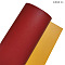 Two Tone PU Faux Leather Fabric, for DIY Crafts, Rectangle, Yellow, 1350x300x1.7mm