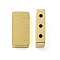 Ion Plating(IP) 304 Stainless Steel Multi-Strand Links, Rectangle, Golden, 7.5x15.5x4mm, Hole: 1.4mm