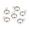 Non-Tarnish 304 Stainless Steel Tube Bails, Loop Bails, Flat Round, Stainless Steel Color, 9.5x6.8x2.3mm, Hole: 1.8mm, Inner Diameter: 5mm