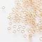 304 Stainless Steel Jump Rings, Open Jump Rings, Nickel Free, Real 18K Gold Plated, 24 Gauge, 2.5x0.5mm, Inner Diameter: 1.5mm