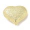 Rack Plating Brass Micro Pave Cubic Zirconia Beads, Long-Lasting Plated, Lead Free & Cadmium Free, Heart Charms, Real 18K Gold Plated, 22x25x10mm, Hole: 3mm