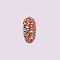 Glass Rhinestone Flat Back Cabochons, Back Plated, Faceted, Half Round, Topaz, 3~3.2x1.5mm, about 1440pcs/bag