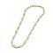 Brass Micro Pave Cubic Zirconia Chain Necklaces, Real 18K Gold Plated, 18-1/4 inch(46.5cm)