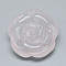 Natural Rose Quartz Pendants, Flower, 24~25x24~26x8~10mm, Hole: 1mm