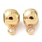 Brass Tube Bails, Loop Bails, Slider Beads, Cadmium Free & Lead Free, Real 24K Gold Plated, 6x4x3.5mm, Hole: 1.2mm and 1mm