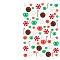 DIY Christmas Theme Vase Fillers, Including Candy Cane & Snowflake Polymer Clay & Resin Cabochons, Round Plastic Beads, Nail Art Powder, Mixed Color