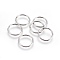 Tarnish Resistant 304 Stainless Steel Open Jump Rings, Stainless Steel Color, 16x1.3mm, Inner Diameter: 13mm, 450pcs/bag