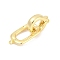 Brass Fold Over Clasps, Cadmium Free & Nickel Free & Lead Free, Rectangle, Real 18K Gold Plated, 29.5mm